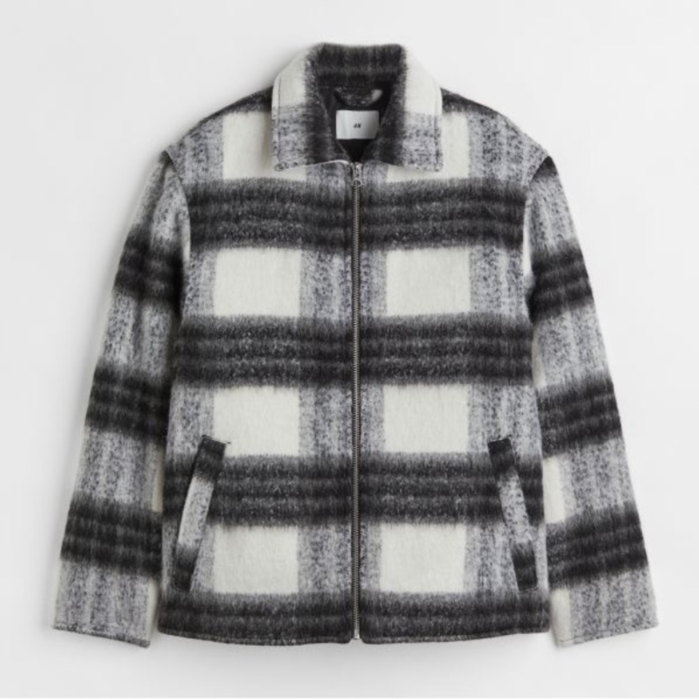 H&M Wool Blend Shacket Coat